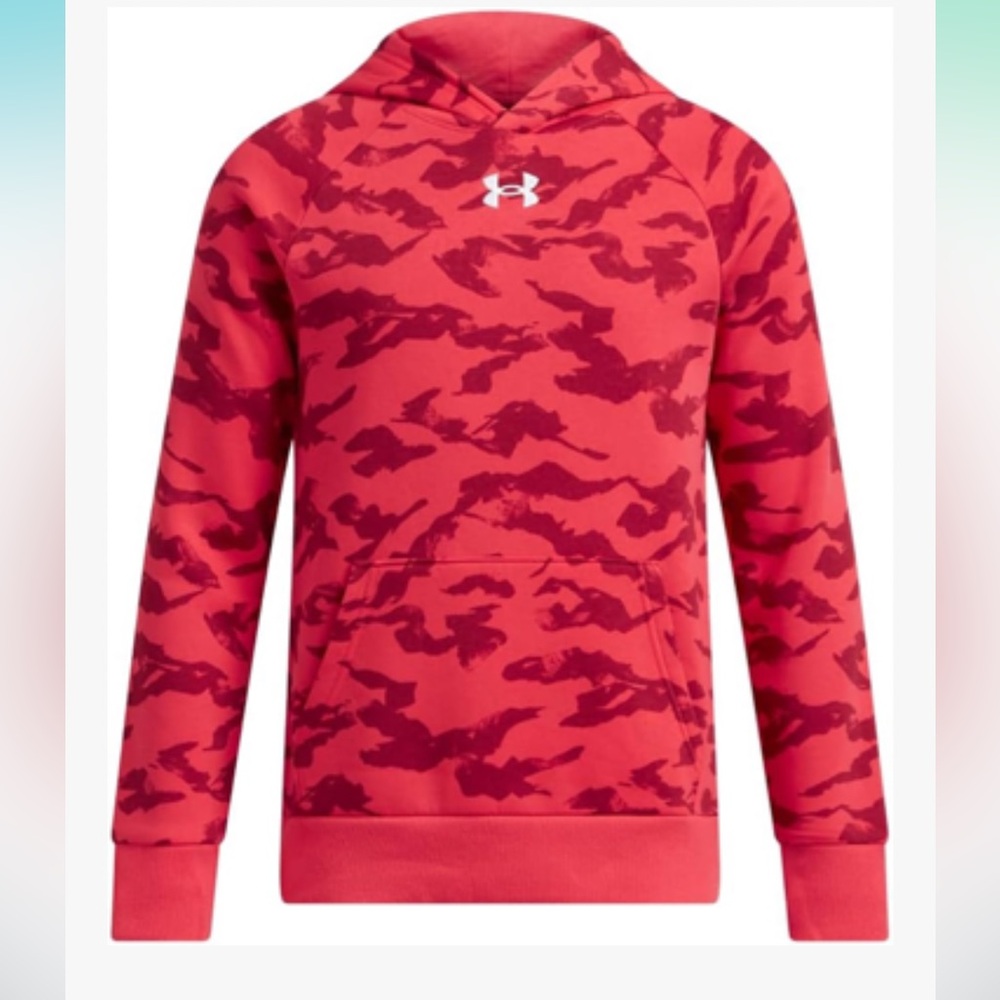 Under Armour Boys' Rival Fleece Printed Hoodie